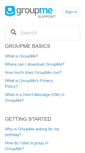 Mobile Screenshot of help.groupme.com