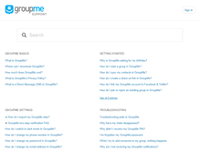 Tablet Screenshot of help.groupme.com