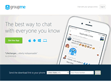 Tablet Screenshot of groupme.com